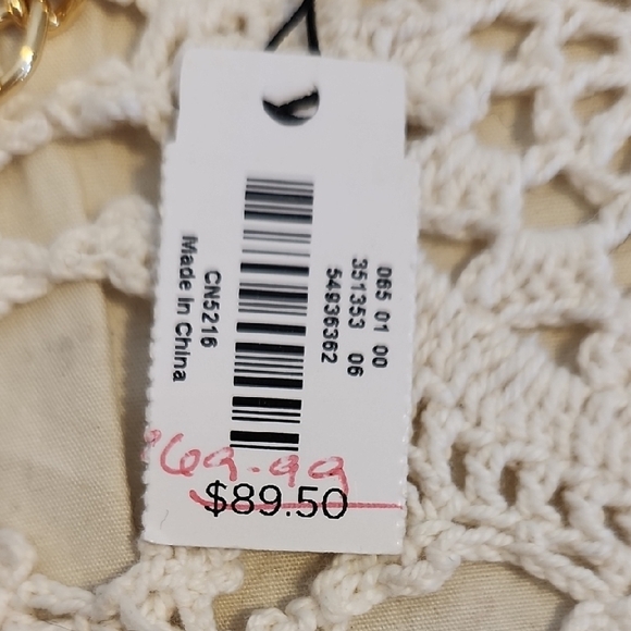 Talbots Gold and Pearl Necklace with Heart Pendant - Picture 14 of 14